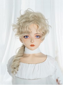Classic Neutral Sweet Handsome COS Natural Short Curly Hair Classic Lolita Wig