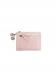 Pure Color Simple PU Girly Pendant Classic Lolita Short Card Holder Coin Purse