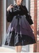 Hibiscus Series Spring Elegant Three-Dimensional Butterfly Embroidery Gradient Petal Hem Classic Lolita Long-Sleeved Dress