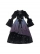 Hibiscus Series Spring Elegant Three-Dimensional Butterfly Embroidery Gradient Petal Hem Classic Lolita Long-Sleeved Dress