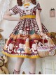Cute Bear Embroidery Print Summer Sweet Lolita Short Sleeve Dress