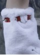 Chinese Style Plush Autumn Winter Warm Metal Rivet Pin Embroidery Dragon Sweet Cool Girl Punk Lolita Leg Covers