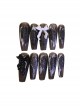 Black-White Gypsum Matte Bowknot Cool Girl Detachable Finished Manicure Nail Pieces