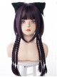 Purple Jellyfish Head Long Straight Hair Daily Cool Girl Classic Lolita Wig