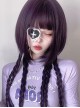 Purple Jellyfish Head Long Straight Hair Daily Cool Girl Classic Lolita Wig