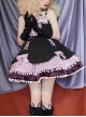 Pure Color Velvet Multicolor Autumn Winter Bowknot Fur Ball Decoration Cute Sweet Lolita Sleeveless Dress