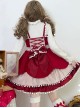 Pure Color Velvet Multicolor Autumn Winter Bowknot Fur Ball Decoration Cute Sweet Lolita Sleeveless Dress