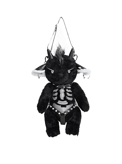 gothic plush backpack