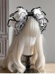 Rotating Tiger Tiger Black-White Series Super Large Black-White Simple Bowknot Classic Lolita Headband