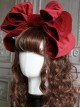 Simple Multicolor Velvet Oversized Bowknot Sweet Lolita Headband