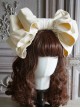 Simple Multicolor Velvet Oversized Bowknot Sweet Lolita Headband