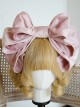 Simple Multicolor Velvet Oversized Bowknot Sweet Lolita Headband