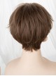 Teenager Natural Brown COS Unisex Short Hair Wig