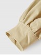 Pure Cotton Lapel Ruffled Stitching Lantern Sleeve Retro Gradient Button School Lolita Kids Long-Sleeved Coat