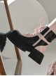 Dark Night Knight Series Locomotive Girl Round Head Bowknot Decoration Lace-Up Punk Lolita Martin Boots