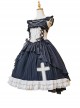 Eternal Life Song Series Spring Chiffon Lace Stitching Cross Halloween Classic Lolita Sleeveless Dress