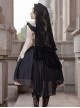 Eternal Life Song Series Spring Chiffon Lace Stitching Cross Halloween Classic Lolita Sleeveless Dress