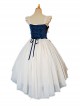 Eternal Life Song Series Spring Chiffon Lace Stitching Cross Halloween Classic Lolita Sleeveless Dress