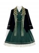 Kyoto Magic High School Series College Style Lapel Simple School Lolita Sleeveless Dress Set