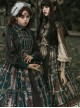 Tarot Series Retro Palace Style Elegant Cla System Gothic Lolita Tarot Printed Sleeveless Dress Embroidery Lantern Sleeve Long-Sleeved Shirt Suit