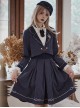 Sakurajima Women's High School Student Series School Style JK Uniform Striped School Lolita Long-Sleeved Shirt Coat Skirt Suit