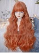 Country Style Orange Fashion Sweet Natural Long Curly Hair Sweet Lolita Wig