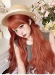 Country Style Orange Fashion Sweet Natural Long Curly Hair Sweet Lolita Wig