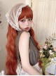 Country Style Orange Fashion Sweet Natural Long Curly Hair Sweet Lolita Wig