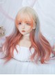 Fashion Fantasy Multicolour Mixed Color Air Bangs Long Curly Hair Sweet Lolita Wig