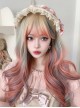 Fashion Fantasy Multicolour Mixed Color Air Bangs Long Curly Hair Sweet Lolita Wig