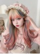 Fashion Fantasy Multicolour Mixed Color Air Bangs Long Curly Hair Sweet Lolita Wig