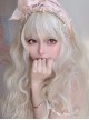 Golden Cute Qi Bangs Wool Curly Long Curly Hair Sweet Lolita Wig