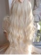 Golden Cute Qi Bangs Wool Curly Long Curly Hair Sweet Lolita Wig