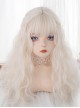 Golden Cute Qi Bangs Wool Curly Long Curly Hair Sweet Lolita Wig