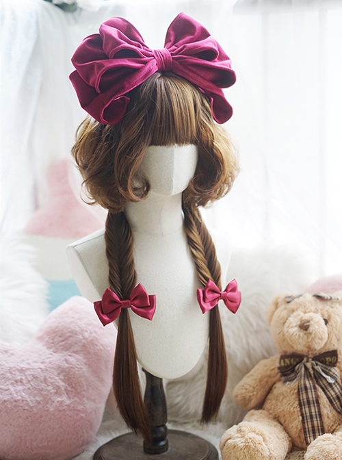 Natural Short Curly Hair Jellyfish Head Cute Air Bangs Sweet Lolita Wig