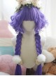 Sweet Lolita Multicolor Jellyfish Head Short Curly Hair Cute Air Bangs Wig