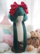 Sweet Lolita Multicolor Jellyfish Head Short Curly Hair Cute Air Bangs Wig