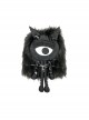 Autumn Winter Personalized Plush Chain Rivets Cartoon Punk Lolita Shoulder Messenger Bag