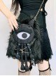 Autumn Winter Personalized Plush Chain Rivets Cartoon Punk Lolita Shoulder Messenger Bag