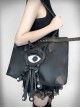 Little Monster Metal Chain Decoration Personalized Large-Capacity Daily Punk Lolita Portable Shoulder Bag