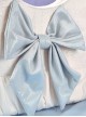 French Girl Large Capacity Bowknot Light Color Sweet Lolita Shoulder Messenger Bag