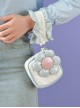 Three-Dimensional Flower Decoration Simple All-Match Cube Pack Coin Purse Sweet Lolita Wrist Messenger Bag