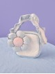 Three-Dimensional Flower Decoration Simple All-Match Cube Pack Coin Purse Sweet Lolita Wrist Messenger Bag