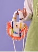 Little Sun Rainbow Chain Decoration Plush Cute Personality Sweet Lolita Portable Messenger Bag