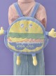 Cartoon Cute Hamburger Anthropomorphic Student Large-Capacity Plush Sweet Lolita Backpack