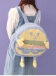 Cartoon Cute Hamburger Anthropomorphic Student Large-Capacity Plush Sweet Lolita Backpack