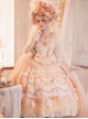 Retro Gorgeous Court Style Tea Party Style Lace Flower Decoration Sweet Lolita Sleeveless Dress