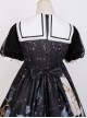 Starry Sky Bird Series Magical Girl Exquisitely Printed Preppy Style Classic Lolita Summer Short-Sleeved Dress