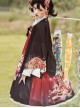 Japanese Girl Spring Summer Print Classic Lolita Sleeveless Dress Shirt Coat Suit