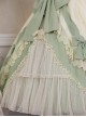 Pastoral Style Elegant Embroidery Green Fresh Lace Irregular Hem Design Classic Lolita Sleeveless Dress